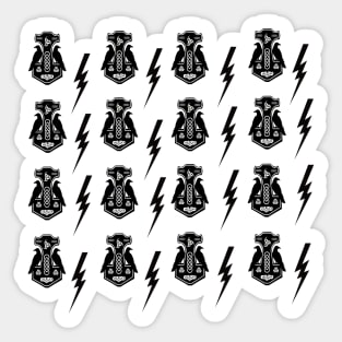 Thor's Hammer and Lightning bolt Sticker